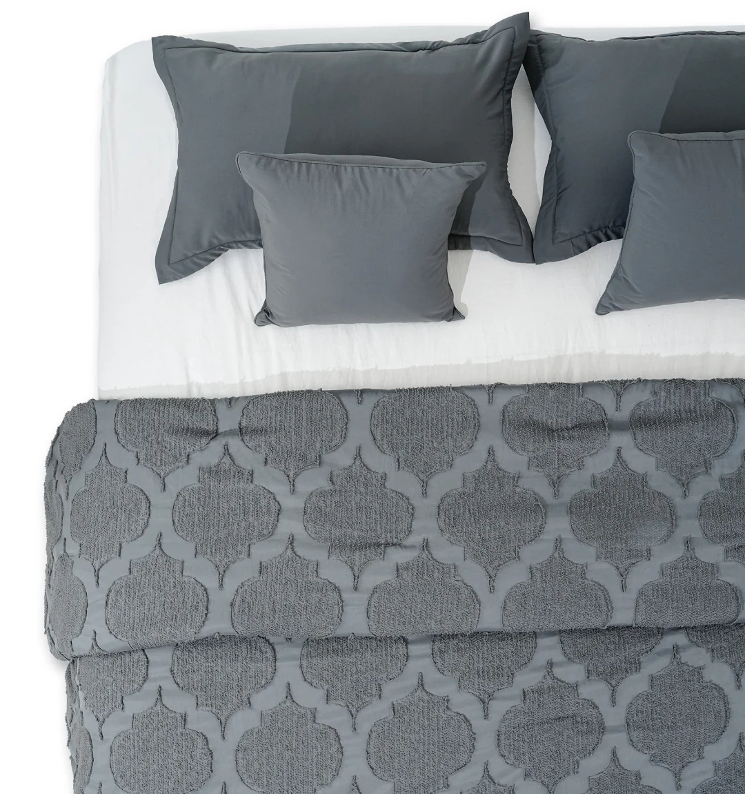 Midnight Air Threaded Comforter - Black Currant - Image 8
