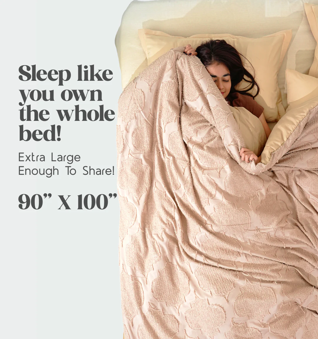 Midnight Air Threaded Comforter - Caramel - Image 4