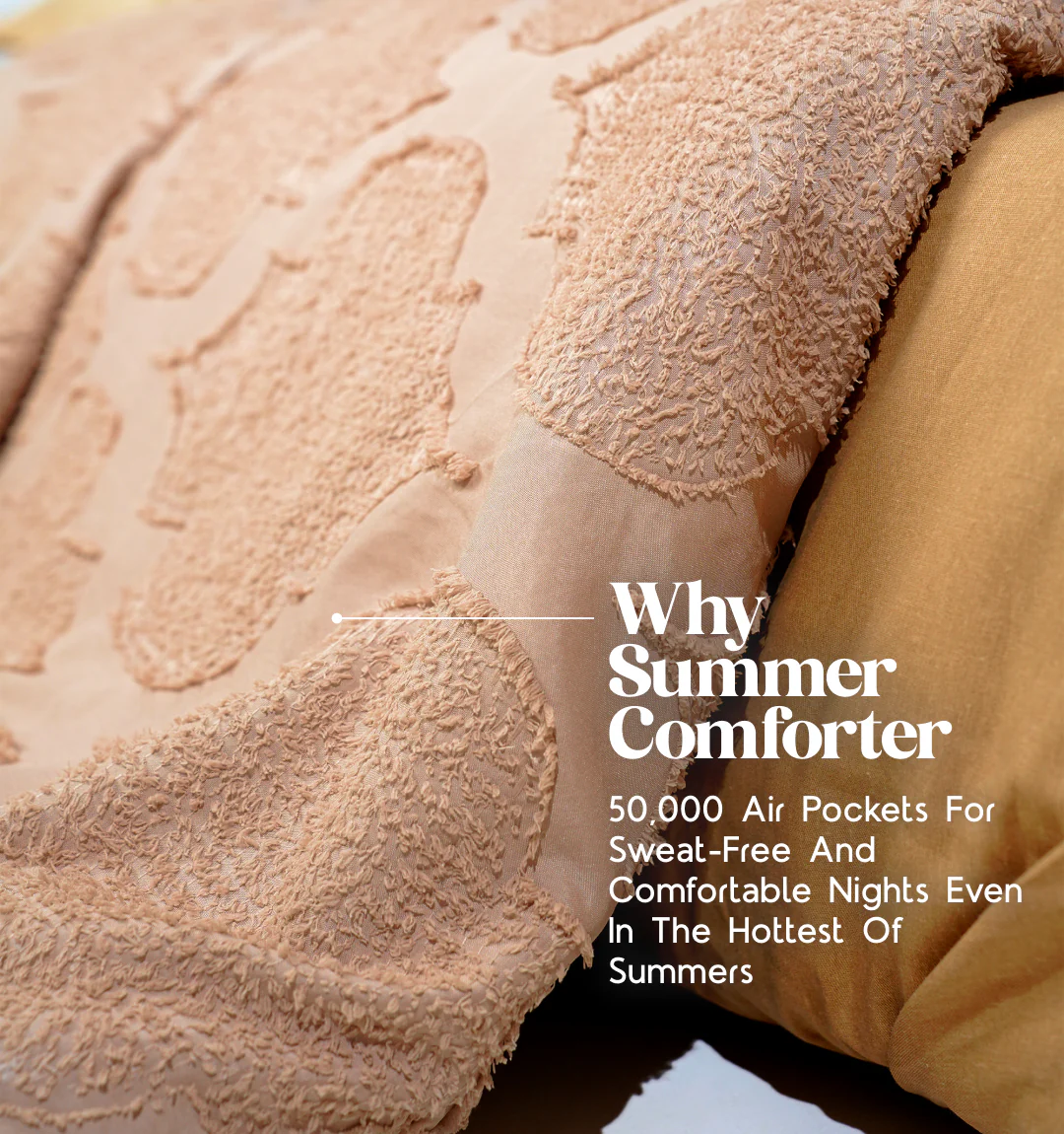 Midnight Air Threaded Comforter - Caramel - Image 6
