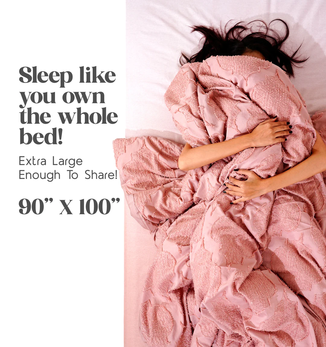 Midnight Air Threaded Comforter - Cotton Candy - Image 4